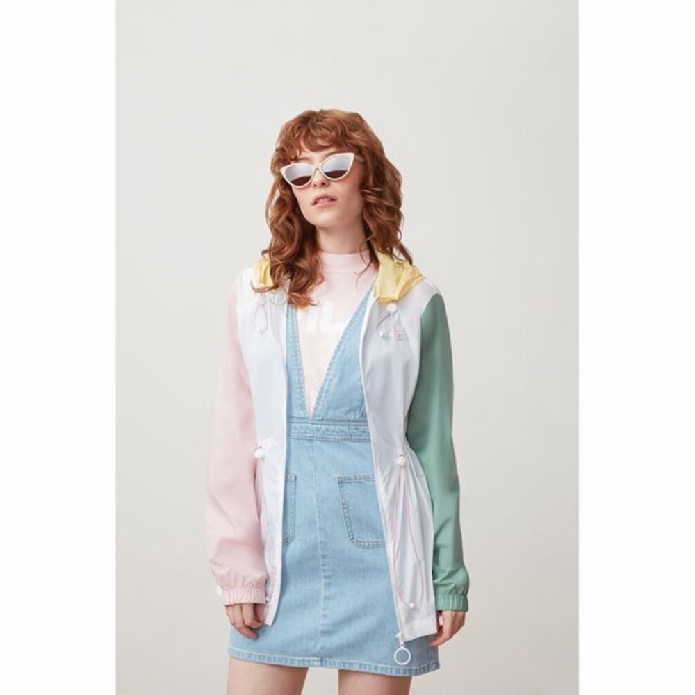 Fila Liliana Wind Jacket White/Pink/Green